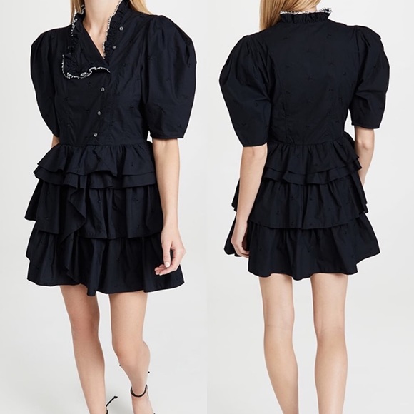 NEW Ulla Johnson Linnea Dress in Obsidian - Size 2 - Picture 2 of 10